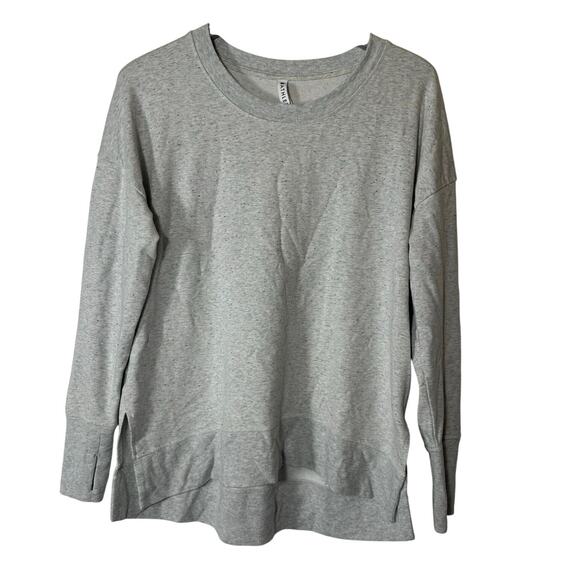 Athleta Gray Speckled Sweatshirt - Picture 1 of 6